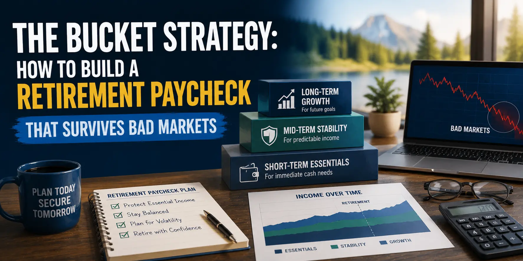 The Bucket Strategy: How to Build a Retirement Paycheck That Survives Bad Markets